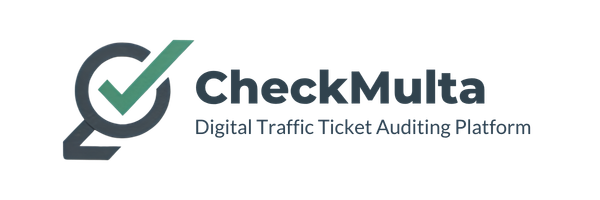 Logotipo oficial da plataforma CheckMulta
